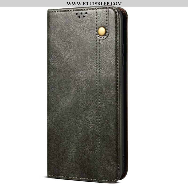 Etui Na Telefon do OnePlus Nord 2 5G Etui Folio Woskowana Sztuczna Skóra